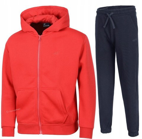4F OCIEPLANY CHŁOPIĘCY DRES KOMPLET BLUZA ROZPINANA SPODNIE / rozm 164