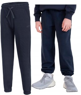 4F CHŁOPIĘCE SPODNIE DRESOWE DRESY BAWEŁNA JOGGERY / rozm 134