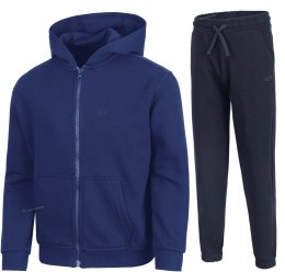 4F OCIEPLANA CHŁOPIĘCY DRES KOMPLET BLUZA ROZPINANA SPODNIE / rozm 164