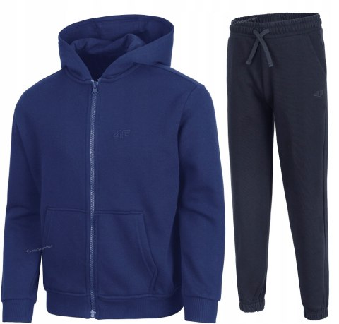 4F OCIEPLANA CHŁOPIĘCY DRES KOMPLET BLUZA ROZPINANA SPODNIE / rozm 164