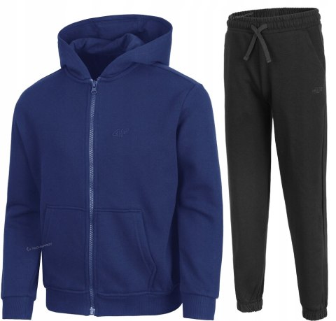 4F OCIEPLANY CHŁOPIĘCY DRES KOMPLET BLUZA ROZPINANA SPODNIE / rozm 158