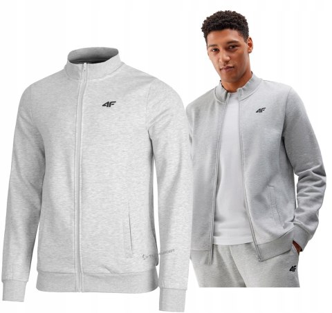 4F OCIEPLANA MĘSKA BLUZA BOMBERKA ROZPINANA BAWEŁNIANA / rozm XL