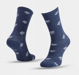 4F 3-PAK JUNIORSKIE SKARPETKI BAWEŁNA WYSOKIE / rozm 38-40