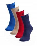 4F 4-PAK JUNIORSKIE SKARPETKI BAWEŁNA WYSOKIE / rozm 35-37