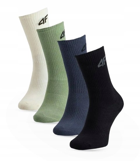 4F 4-PAK JUNIORSKIE SKARPETKI BAWEŁNA WYSOKIE / rozm 35-37
