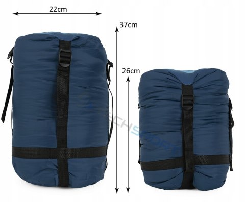CAMPUS COUGAR 350 CIEPŁY ŚPIWÓR KOŁDRA 2w1 -9st | CZARNY