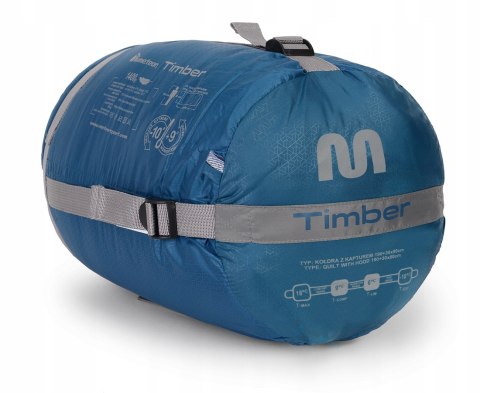 CIEPŁY ŚPIWÓR METEOR TIMBER DO -10st | FLANELOWA 100% BAWEŁNIANA PODSZEWKA