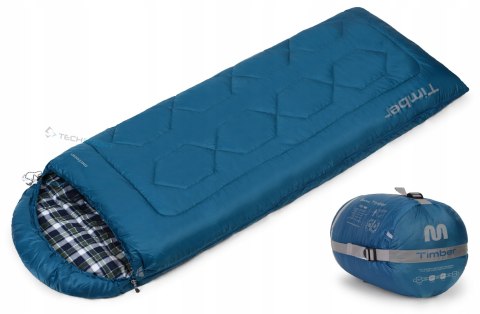 METEOR TIMBER | WYGODNY ŚPIWÓR DO -10st | BAWEŁNIANA PODSZEWKA | FLANELOWY