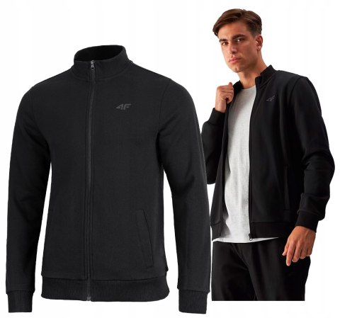 4F OCIEPLANA MĘSKA BLUZA BOMBERKA ROZPINANA BAWEŁNIANA / rozm M