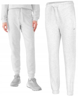 4F OCIEPLANE DAMSKIE SPODNIE DRESOWE BAWEŁNA JOGGERY / rozm XL