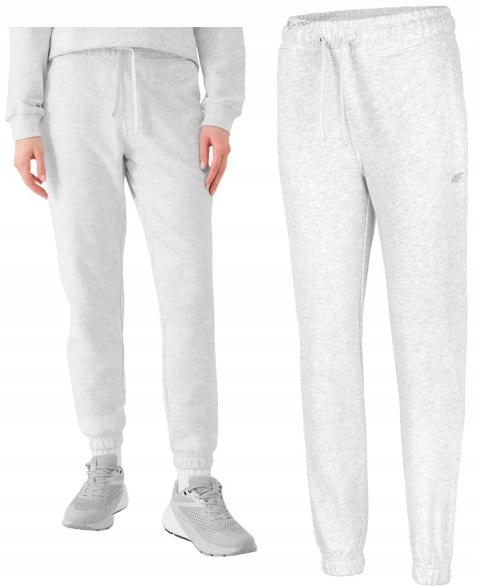 4F OCIEPLANE DAMSKIE SPODNIE DRESOWE BAWEŁNA JOGGERY / rozm XL