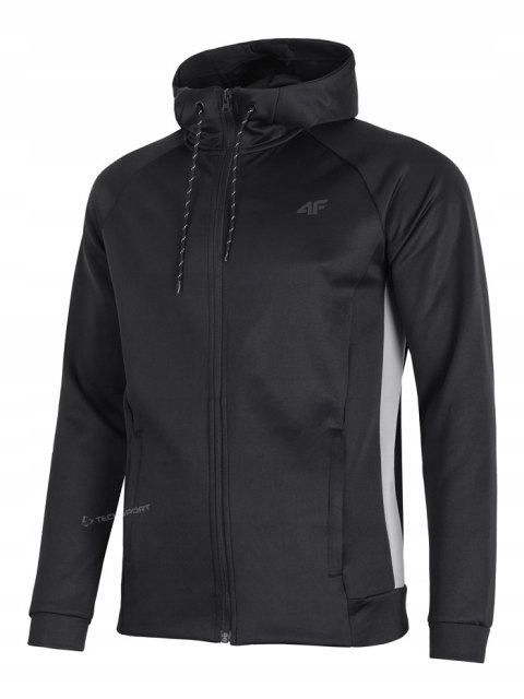 4F MĘSKA SPORTOWA BLUZA Z KAPTUREM ROZPINANA TERMOAKTYWNA / rozm XL