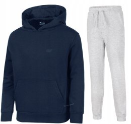 4F OCIEPLANY DZIEWCZĘCY DRES KOMPLET BLUZA SPODNIE / rozm 128