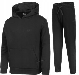 4F OCIEPLANY DZIEWCZĘCY DRES KOMPLET BLUZA SPODNIE / rozm 134