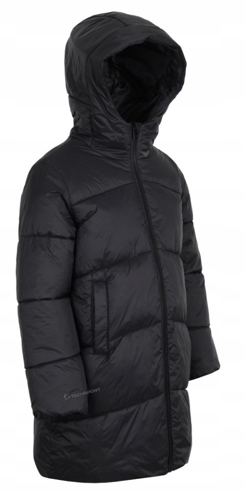 4F DZIEWCZĘCA ZIMOWA KURTKA PŁASZCZ PUCHOWA PIKOWANA Z KAPTUREM / rozm 164