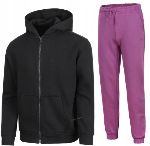 4F OCIEPLANY DZIEWCZĘCY DRES KOMPLET BLUZA SPODNIE / rozm 164