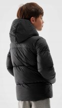 4F CHŁOPIĘCA ZIMOWA GRUBA KURTKA PUCHOWA PIKOWANA Z KAPTUREM / rozm 146