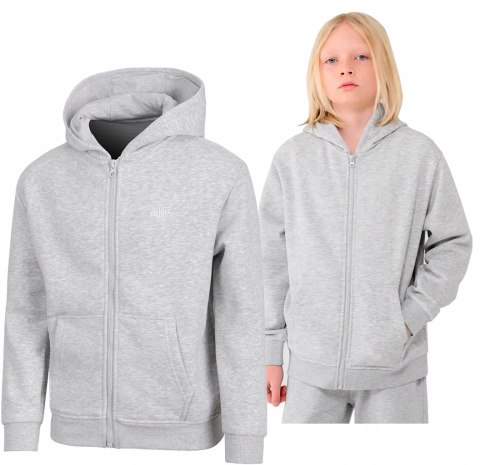 4F OCIEPLANA CHŁOPIĘCA BLUZA ROZPINANA Z KAPTUREM / rozm 152