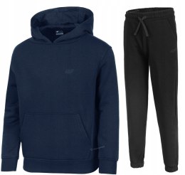 4F OCIEPLANY DZIEWCZĘCY DRES KOMPLET BLUZA SPODNIE / rozm 134