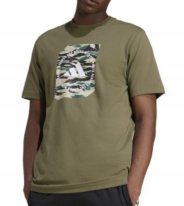 ADIDAS WYGODNA KOSZULKA MĘSKA BAWEŁNIANA T-SHIRT CAMO SHAPE GRAPH L