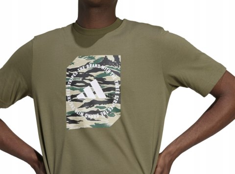 ADIDAS WYGODNA KOSZULKA MĘSKA BAWEŁNIANA T-SHIRT CAMO SHAPE GRAPH L