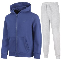 4F OCIEPLANY CHŁOPIĘCY DRES KOMPLET BLUZA ROZPINANA SPODNIE / rozm 146