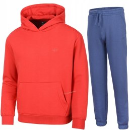 4F OCIEPLANY CHŁOPIĘCY DRES KOMPLET BLUZA KANGURKA SPODNIE / rozm 140