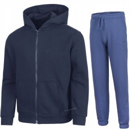 4F OCIEPLANY CHŁOPIĘCY DRES KOMPLET BLUZA ROZPINANA SPODNIE / rozm 140