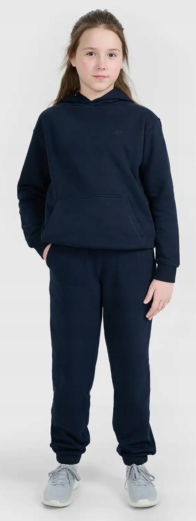 4F OCIEPLANY DZIEWCZĘCY DRES KOMPLET BLUZA SPODNIE / rozm 140