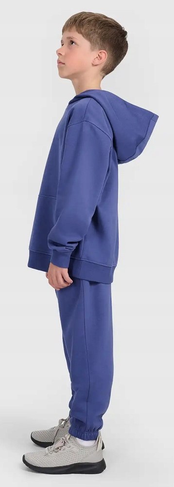 4F OCIEPLANY CHŁOPIĘCY DRES KOMPLET BLUZA KANGURKA SPODNIE / rozm 140