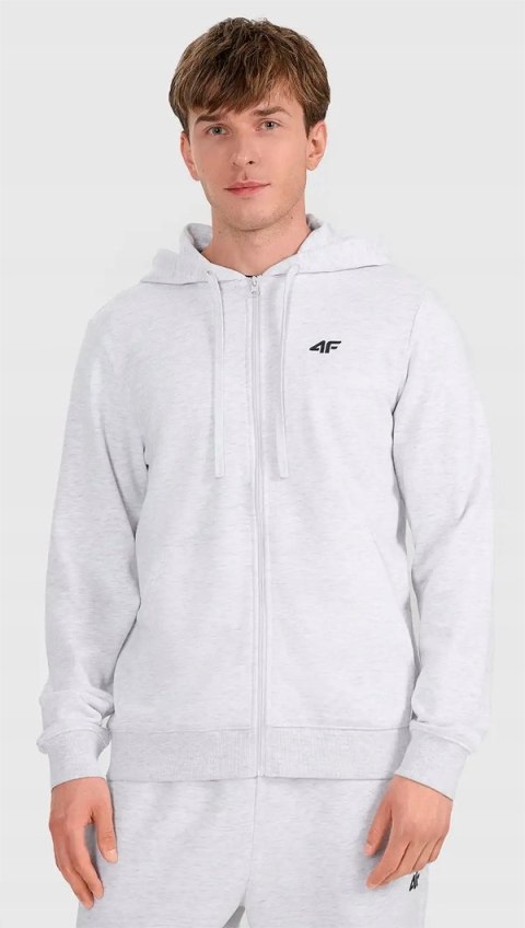 4F MĘSKA BLUZA Z KAPTUREM BAWEŁNA ROZPINANA / rozm XL
