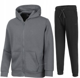 4F CHŁOPIĘCY DRES KOMPLET BLUZA ROZPINANA SPODNIE / rozm 158