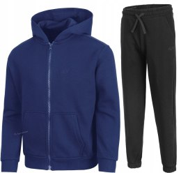 4F CHŁOPIĘCY DRES KOMPLET BLUZA ROZPINANA SPODNIE / rozm 158