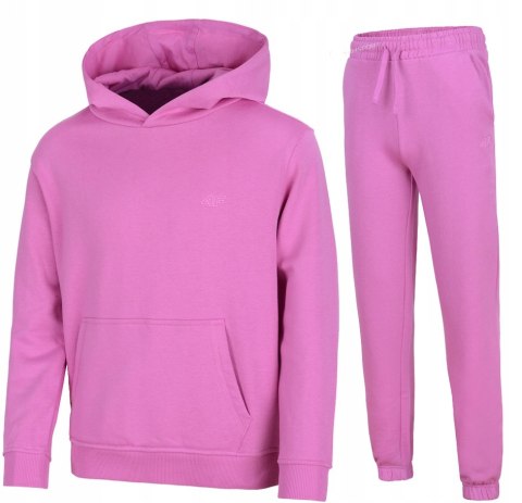 4F OCIEPLANY DZIEWCZĘCY DRES KOMPLET BLUZA SPODNIE / rozm 140