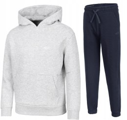 4F OCIEPLANY DZIEWCZĘCY DRES KOMPLET BLUZA SPODNIE / rozm 140