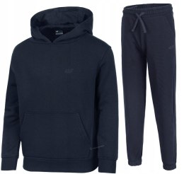 4F OCIEPLANY DZIEWCZĘCY DRES KOMPLET BLUZA SPODNIE / rozm 146
