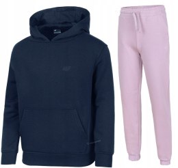 4F OCIEPLANY DZIEWCZĘCY DRES KOMPLET BLUZA SPODNIE / rozm 146
