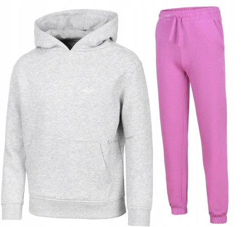 4F OCIEPLANY DZIEWCZĘCY DRES KOMPLET BLUZA SPODNIE / rozm 134