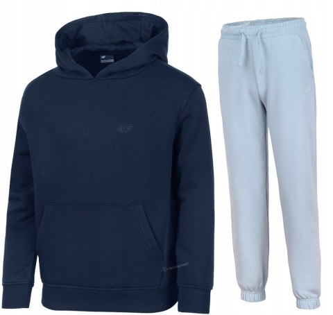 4F OCIEPLANY DZIEWCZĘCY DRES KOMPLET BLUZA SPODNIE / rozm 146