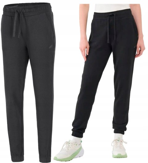 4F DAMSKIE SPODNIE DRESOWE BAWEŁNA JOGGERY / rozm XS