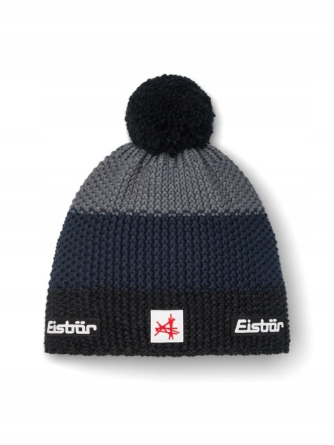EISBAR STAR POMPON | CIEPŁA WYGODNA CZAPKA ZIMOWA Z WEŁNY MERINO