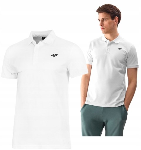 4F MĘSKA KOSZULKA POLO POLÓWKA BAWEŁNA / rozm L