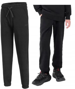 4F OCIEPLANE CHŁOPIĘCE SPODNIE DRESOWE DRESY BAWEŁNA JOGGERY / rozm 140