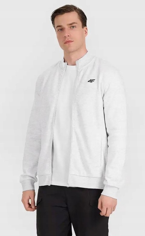 4F OCIEPLANA MĘSKA BLUZA BOMBERKA ROZPINANA BAWEŁNIANA / rozm L