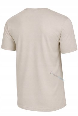 ADIDAS WYGODNA KOSZULKA MĘSKA T-SHIRT 100% BAWEŁNA BEŻOWA / roz. 4XL