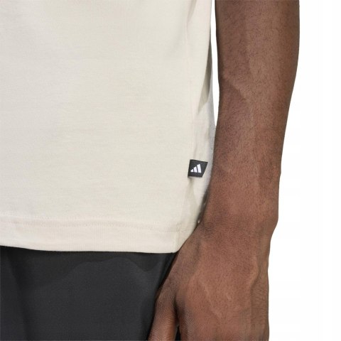 ADIDAS WYGODNA KOSZULKA MĘSKA T-SHIRT 100% BAWEŁNA BEŻOWA / roz. XXL