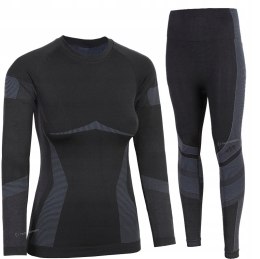 4F DAMSKA BIELIZNA TERMOAKTYWNA KOMPLET KOSZULKA SPODNIE / rozm L/XL