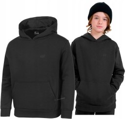 4F OCIEPLANA CHŁOPIĘCA JUNIORSKA BLUZA KANGURKA Z KAPTUREM / rozm 146