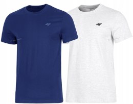 4F ZESTAW 2szt. 2-PAK MĘSKA KOSZULKA T-SHIRT 100% BAWEŁNA / rozm XXL
