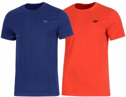 4F ZESTAW 2szt. 2-PAK MĘSKA KOSZULKA T-SHIRT 100% BAWEŁNA / rozm XXL